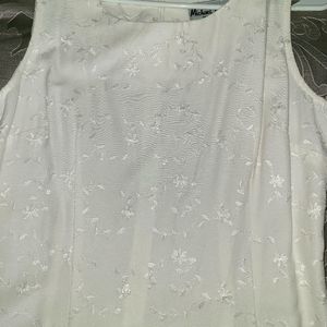 White embroidered dress